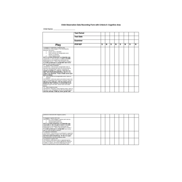 Observation Data Recording System