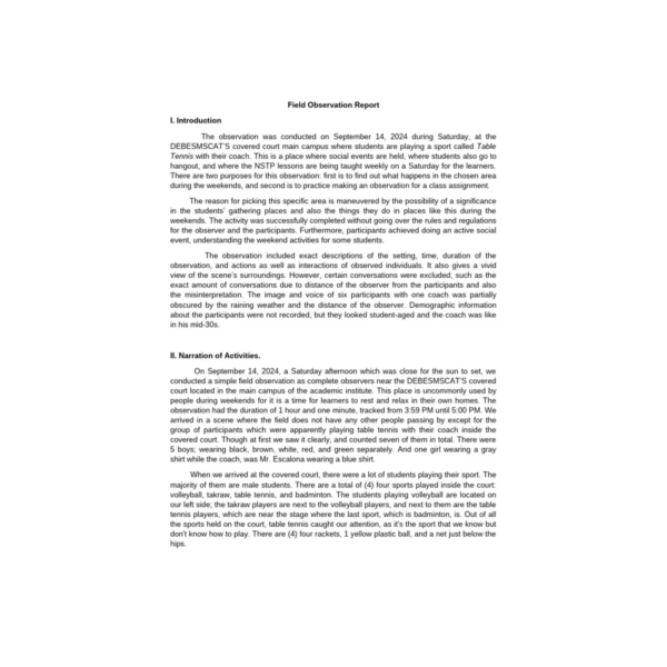 Field Observation Tracker